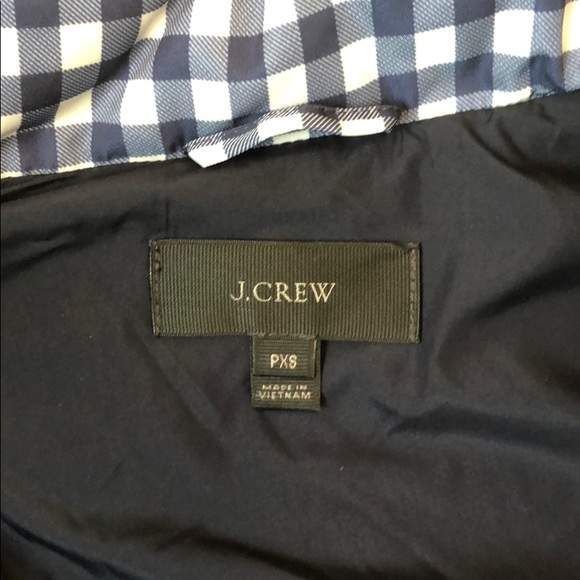 NWOT J. Crew Gingham Excursion Vest - Picture 6 of 11